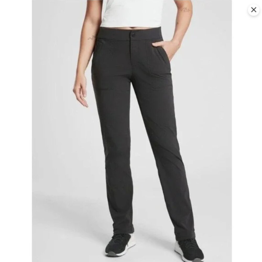 Athleta Trekkie Hike Pants in Black Women's Size 8P